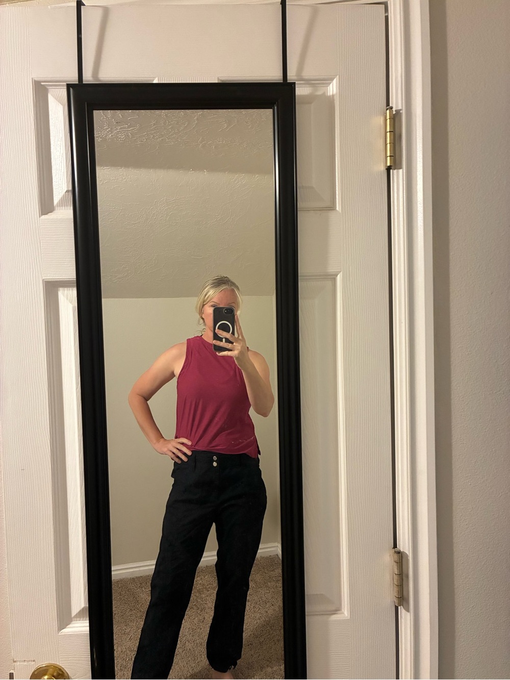 Lauren Ralph Lauren Black drawstring ankle pants size 10 cotton pockets jogger - Picture 6 of 9
